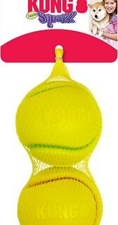 KONG Squeezz Tennis Double Assorted Dog Toy, Color Varies, Large