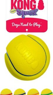 KONG Squeezz Tennis Assorted Dog Toy, Color Varies, Medium