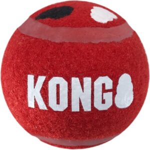 KONG Signature Sport Balls Dog Toy, Red, Medium