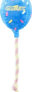 KONG Occasions Birthday Balloon Dog Toy, Blue, Small