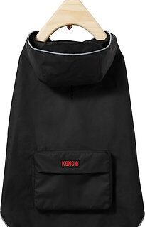 KONG Packable Dog Raincoat, Black, X-Small