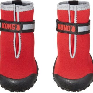 KONG Marl Knit Dog Booties, Red, Medium