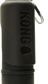 KONG H2O K9 UNIT Insulated Stainless Steel Dog Water Bottle & Travel Bowl, Shadow Black, 709g