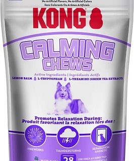 KONG Calming Chews Medium & Large Dog Supplement, 28 count