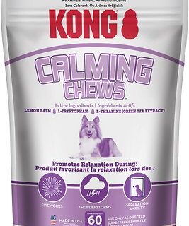 KONG Calming Chews Medium & Large Dog Supplement, 60 count