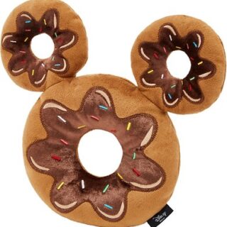 Disney Mickey Mouse Donut Plush Squeaky Dog Toy