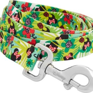 Disney Minnie Hawaiian Dog Leash, LG - Length: 6-ft, Width: 1-in