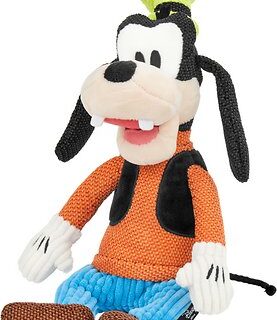 Disney Goofy Textured Plush Squeaky Dog Toy