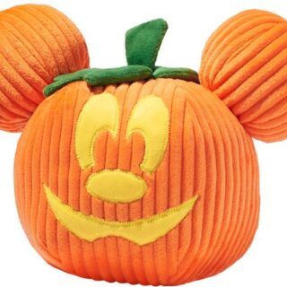 Disney Halloween Mickey Mouse Pumpkin Plush Squeaky Dog Toy