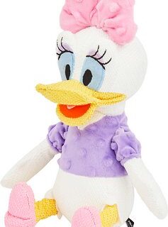 Disney Daisy Duck Textured Plush Squeaky Dog Toy