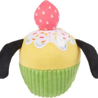 Disney Pluto Cupcake Plush Squeaky Dog Toy