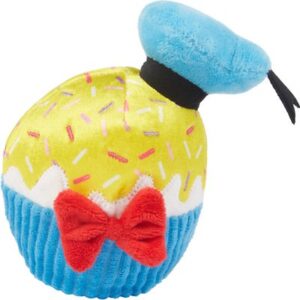 Disney Donald Duck Cupcake Plush Squeaky Dog Toy