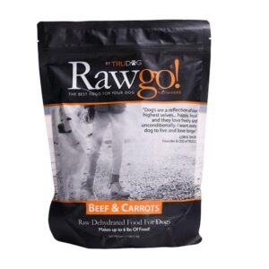 TRUDOG Rawgo Beef & Carrots Dehydrated Raw Dog Superfood 1kg