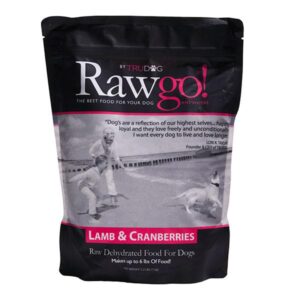 TRUDOG Rawgo Lamb & Cranberry Dehydrated Raw Superfood Dog Food 1kg