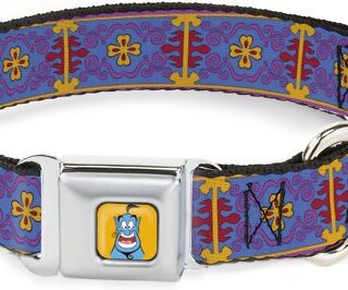 Buckle-Down Aladdin Magic Carpet Polyester Dog Collar, Large Wide: 20 to 31-in neck, 1.5-in wide