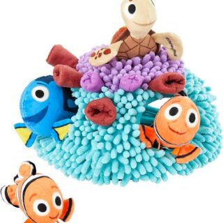 Pixar Finding Nemo's Anemone Hide and Seek Puzzle Plush Squeaky Dog Toy