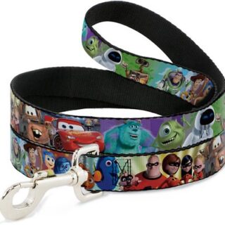 Buckle-Down Disney Pixar Polyester Standard Dog Leash, Small: 4-ft long, 1-in wide