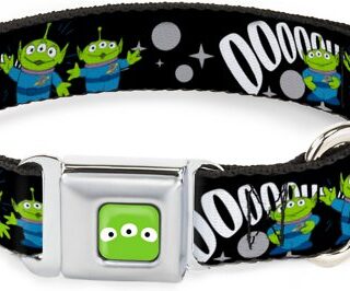 Buckle-Down Toy Story 3-Aliens Polyester Dog Collar, Small: 9.5 to 13-in neck, 1-in wide