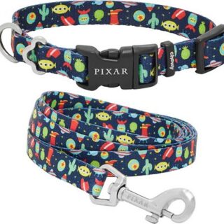 Pixar Toy Story Collar + Dog Leash, X-SMALL