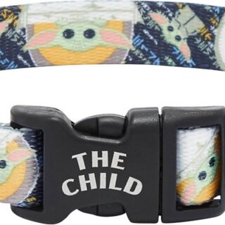 STAR WARS THE MANDALORIAN'S THE CHILD Dog Collar, SM - Neck: 10 - 14-in, Width: 5/8-in