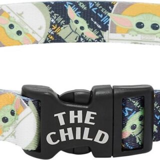 STAR WARS THE MANDALORIAN'S THE CHILD Dog Collar, LG - Neck: 18 - 26-in, Width: 1-in