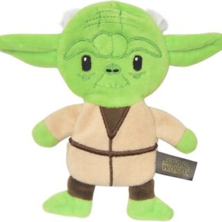 Fetch For Pets Star Wars Yoda Plush Flattie Dog Toy, 6-in