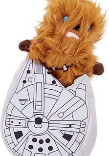 Fetch For Pets Star Wars Chewbacca M. Falcon Squeaky Plush Dog Toy, 7-in