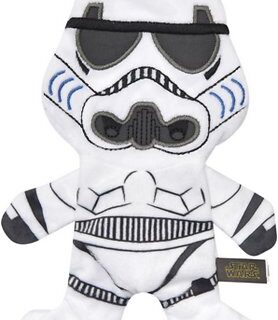 Fetch For Pets Star Wars Storm Trooper Plush Flattie Dog Toy, 6-in