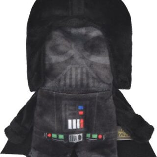 Fetch For Pets Star Wars Darth Vadar Plush Flattie Dog Toy , 9-in