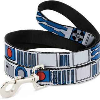 Buckle-Down Star Wars R2-D2 Polyester Dog Leash, 6-ft long, 1-in wide