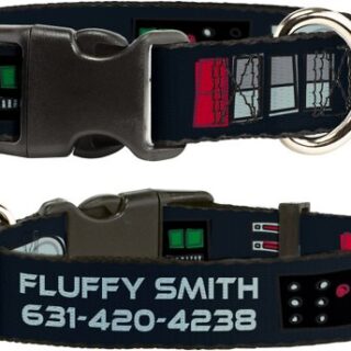 Buckle-Down Star Wars Darth Vader Utility Belt Bounding Personalized Dog Collar, Small