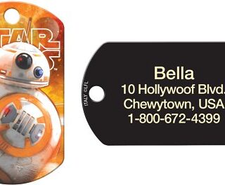 Quick-Tag Star Wars BB-8 Military Personalized Dog & Cat ID Tag