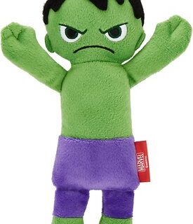 Marvel 's The Hulk Plush Kicker Cat Toy with Catnip