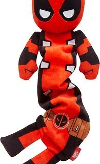 Marvel 's Deadpool Bungee Plush Squeaky Dog Toy