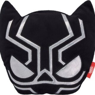 Marvel 's Black Panther Round Plush Squeaky Dog Toy