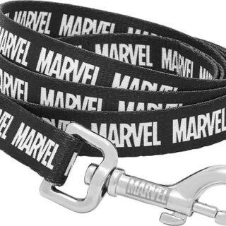 Marvel Logo Dog Leash, MD - Length: 6-ft, Width: 3/4-in