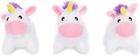 ZippyPaws Miniz Unicorns Dog Toy, 3 count