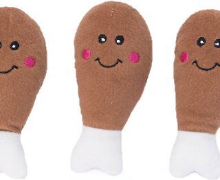 ZippyPaws Drumstick Miniz Dog Toy, 3 count