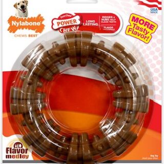 Nylabone DuraChew Textured Ring Flavor Medley Dog Chew Toy, X-Large