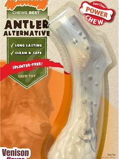 Nylabone DuraChew Antler Alternative Venison Flavored Dog Chew Toy, Wolf