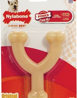 Nylabone DuraChew Wishbone Original Flavored Dog Toy, Small