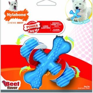 Nylabone DuraChew X Bone Beef Flavored Dog Chew Toy, Regular