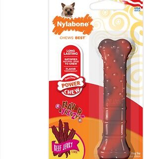 Nylabone DuraChew Power Chew Beef Jerky Flavored Dog Chew Toy, Petite