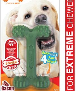 Nylabone Power Chew Easy-Hold Bacon Flavor Dog Dental Chew Toy