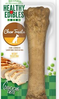 Nylabone Healthy Edibles Longer Lasting Chicken Flavor Dog Bone Treat, X-Large