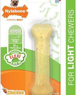 Nylabone FlexiChew Chicken Flavored Dog Chew Toy, X-Small