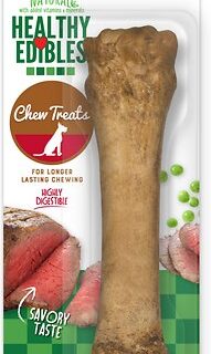 Nylabone Healthy Edibles Longer Lasting Roast Beef Flavor Dog Bone Treat, X-Large