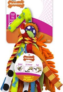 Nylabone DuraToy Happy Moppy Dog Toy, Medium