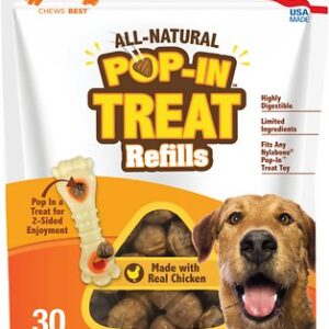 Nylabone Pop-In Chicken Dog Treat Refills, 30 count