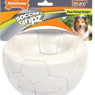 Nylabone Power Play Soccer Gripz Ball Dog Toy